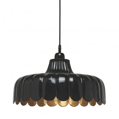 Wells taklampe, svart/gull, 43 cm – Pr Home
