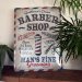 Barbershop-metallskilt 30 x 40 cm