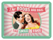Metallskilt «Boobs are real», 15 x 20 cm