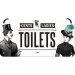 Plateskilt med «Toilets»-henger