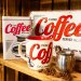 «Coffee served here»-skilt, 20 x 30 cm