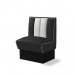 Diner-sittebås – retro-sofa, endeelement 70 cm