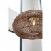 Zuri taklampe, håndflettet naturrotting, 61 cm – Pr Home