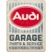 Metallskilt Audi 15 x 20 cm