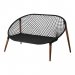 Elof-sofa, svart, Affari of Sweden