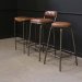 Barstol Brooklyn med skinnsete fra Trademark Living