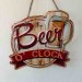 Plateskilt «Beer O' Clock» med oppheng, 26 x 29 cm