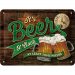 Plateskilt «Beer o'clock glasses» 15 x 20 cm
