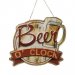 Plateskilt «Beer O' Clock» med oppheng, 26 x 29 cm