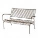 Visby 2-seters jernsofa, beige