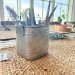 Blikkbeholder Kvadrat Rusty, 2 sett
