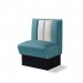 Diner-sittebås – retro-sofa, endeelement 70 cm