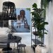 Svart, rundt spisebord «Jack», 120 cm, Trademark Living