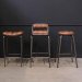 Barstol Brooklyn med skinnsete fra Trademark Living