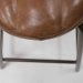 Barstol Brooklyn med rund sitteflate i skinn fra Trademark Living