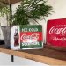 Plateskilt med «Coca-Cola Ice Cold Bottle», 15 x 20 cm