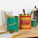 Krukke / blikkboks, 2-pakning, Vintage Coffee