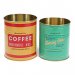 Krukke / blikkboks, 2-pakning, Vintage Coffee