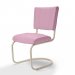 Retro stol creme swing enfärgad rosa
