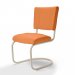 Retro stol creme swing enfärgad orange