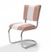 Retro stol swing tvåfärgad rosa