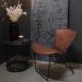 Dulton-loungestol i skinn fra Trademark Living