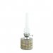 Parafinlampe, rett kurv, nikkel, liten, Ø 8 x 25 cm