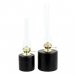 Parafinlampe, rett, svart, liten, Ø 8 x 25 cm