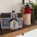 Keramikkbeholder «Svenskt Blått» til varmelys, 11 cm