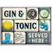 Magnetsett «Gin Served Here» – 9 magneter