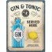 Plateskilt «Gin & Tonic», 30 x 40 cm