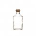 Glassflaske med kork, gjennomsiktig, 250 ml