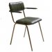 Spisestol Diner grønn/messing med armlener fra Trademark Living