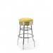 Diner barstol vintage utan rygg gul