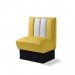 Diner-sittebås – retro-sofa, endeelement 70 cm