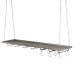 Hengende hylle med S-kroker, 100 cm