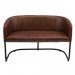 Harlem-loungesofa med vattert skinn fra Trademark Living