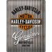 Harley Davidson-skilt, riflet, 30 x 40 cm