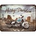 Metallskilt «Harley Davidson Route 66», 15 x 20 cm