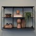 Washington vegghylle med 6 rom, svart - Trademark Living