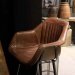 Barstol Icon med skinnsete fra Trademark Living