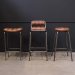 Barstol Brooklyn med skinnsete fra Trademark Living
