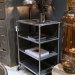 Industrielt rullebord med 4 hyller – Trademark Living