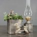 Lysestake for varmelys, emalje, Iris Rusty