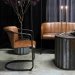 Spisestol Harlem med quiltet skinn fra Trademark Living