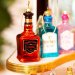 Julekugle i form av en cognacflaske