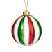 Julekuler «Rainbow Striped», 6-pakning