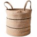 Kurvsett Jute, 2 sett, natur/svart