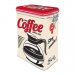 Kaffeburk-kaffe serveres her med knäpplock