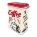 Kaffeburk-kaffe serveres her med knäpplock